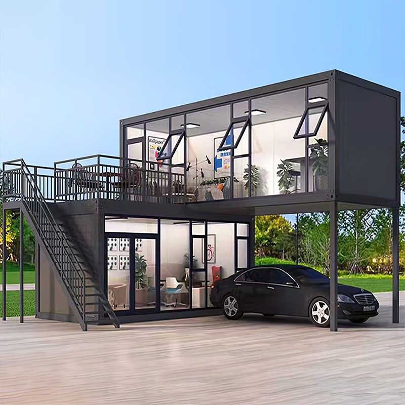 2층 유리컨테이너하우스