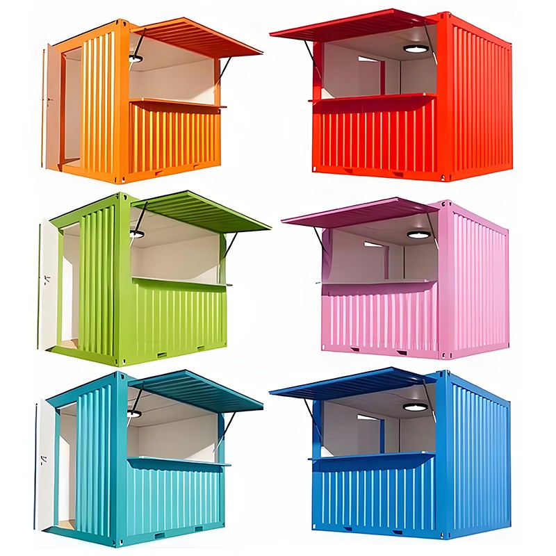 컨테이너 소규모 매장 (골판지 벽 패널)